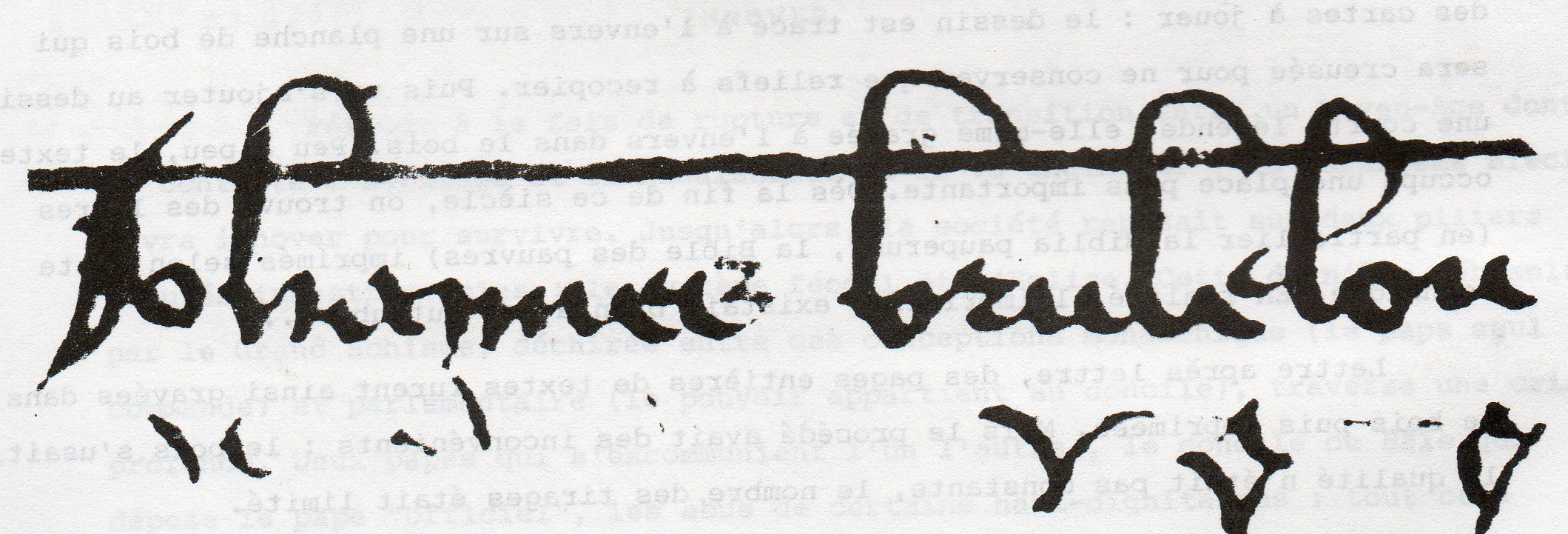 Signature de Jan Brulelou dit Jan Brito